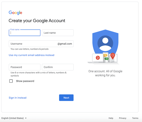 How do I create a Google Ads account