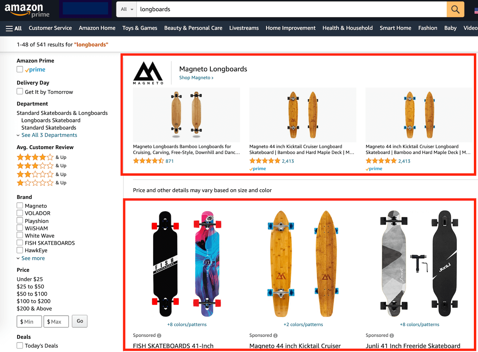 Shoppable display ads on Amazon